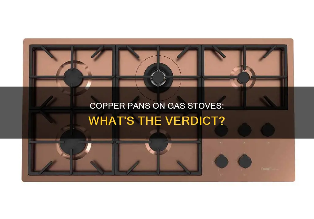 can the copper pan br used on a gas stove