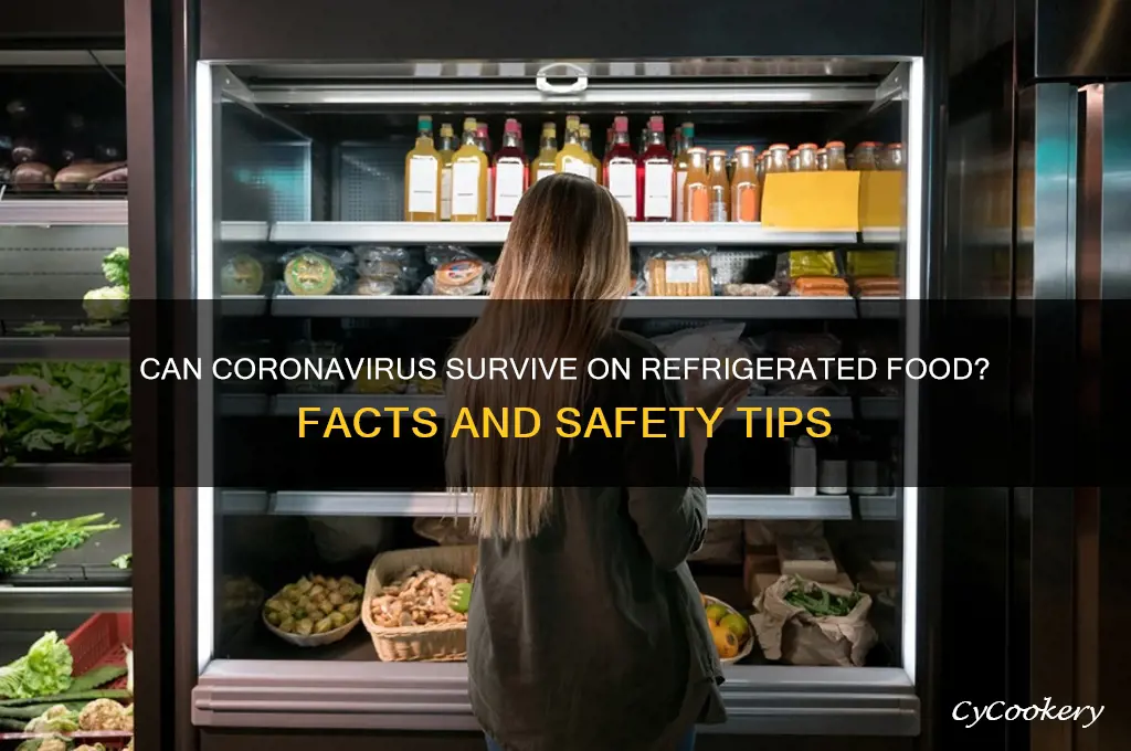 can the coronavirus live on food in the refrigerator