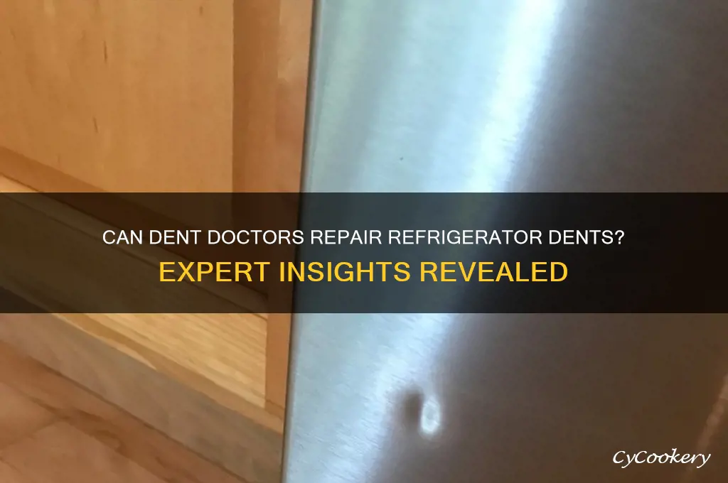 can the dent doctor take dents out of a refrigerator