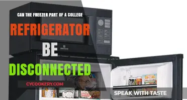 Can You Disconnect the Freezer in a College Fridge?