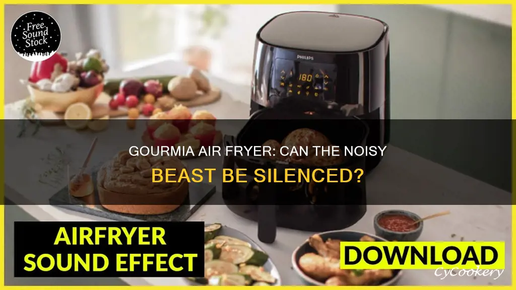 can the gourmia air fryer sound be muted