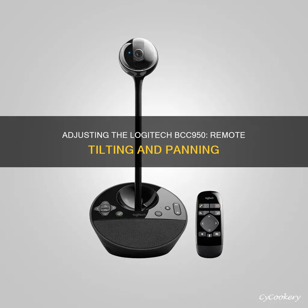 can the logitech bcc950 be tilted and panned with remote