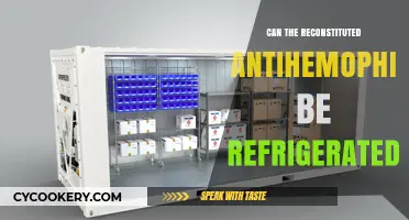Refrigerating Reconstituted Antihemophilic Factor: Safe Storage Practices Explained