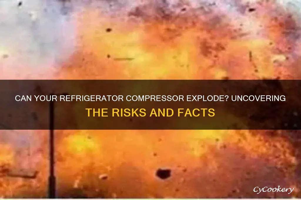 can the refrigerator compressor explode