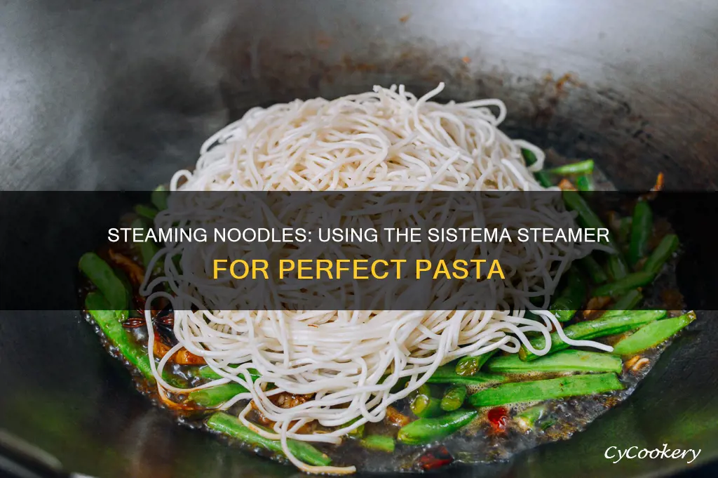 can the sistema steamer be used for cooking noodles