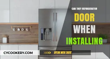 Can You Install a Refrigerator with the Door Facing Outward?