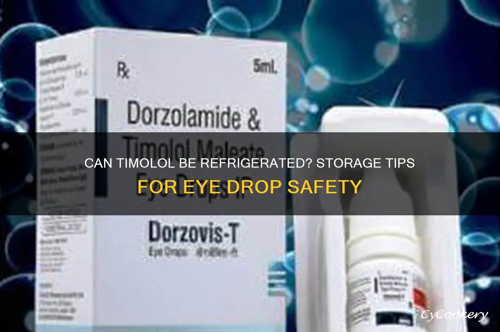 can timolol be refrigerated