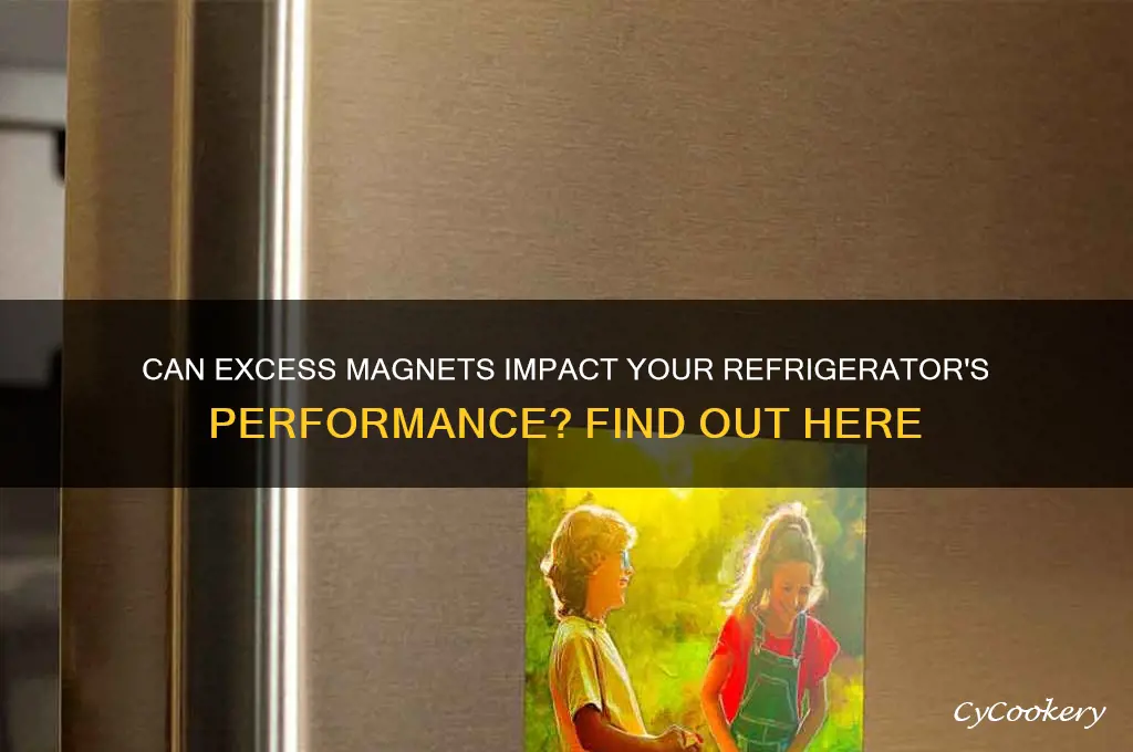 can to many magnets affect refrigerator