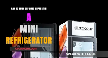 How to Disable Auto Defrost in Your Mini Fridge: A Guide
