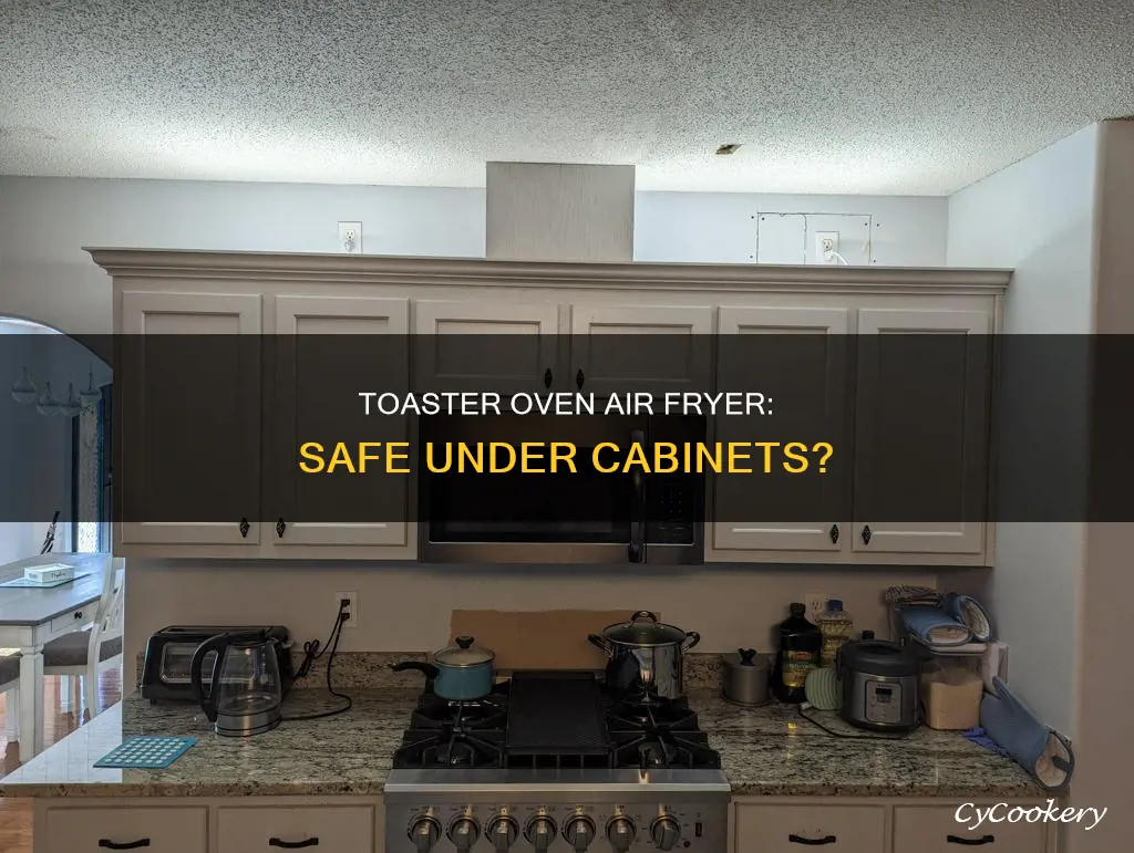 can toasteroven air fryer go under cabinets