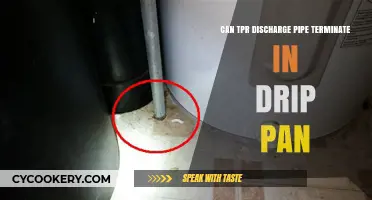 TPR Discharge Pipes: Drip Pan Termination, Safe?