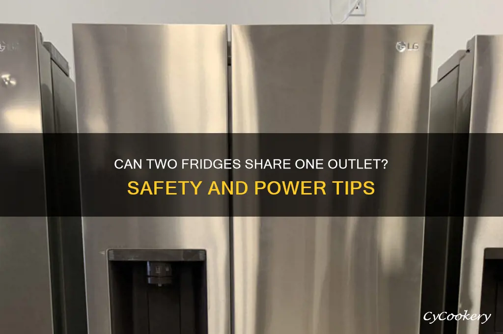 can two refrigerators be plugged into the same outlet