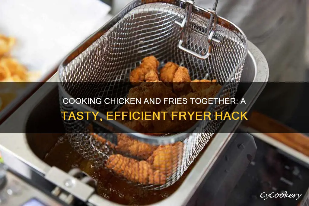 can u cook chicken and fries in the same fryer