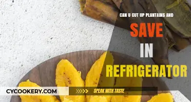 How to Cut and Store Plantains in the Fridge for Later Use