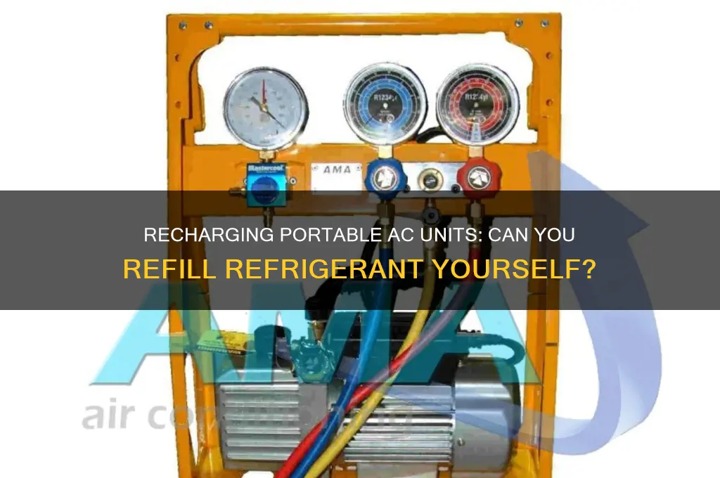 can u recharge portable a c units refrigerant