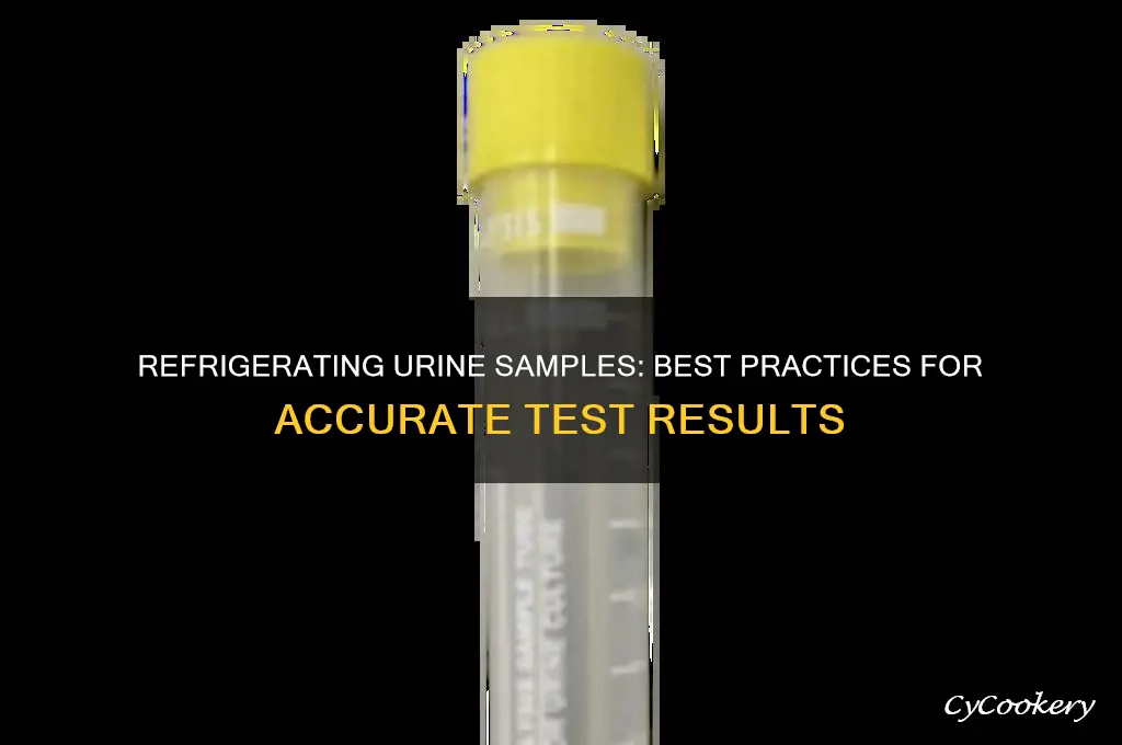can u refrigerate a urine sample