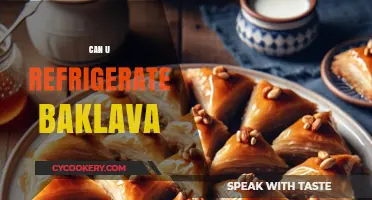 Refrigerating Baklava: Tips for Storing and Preserving Its Freshness