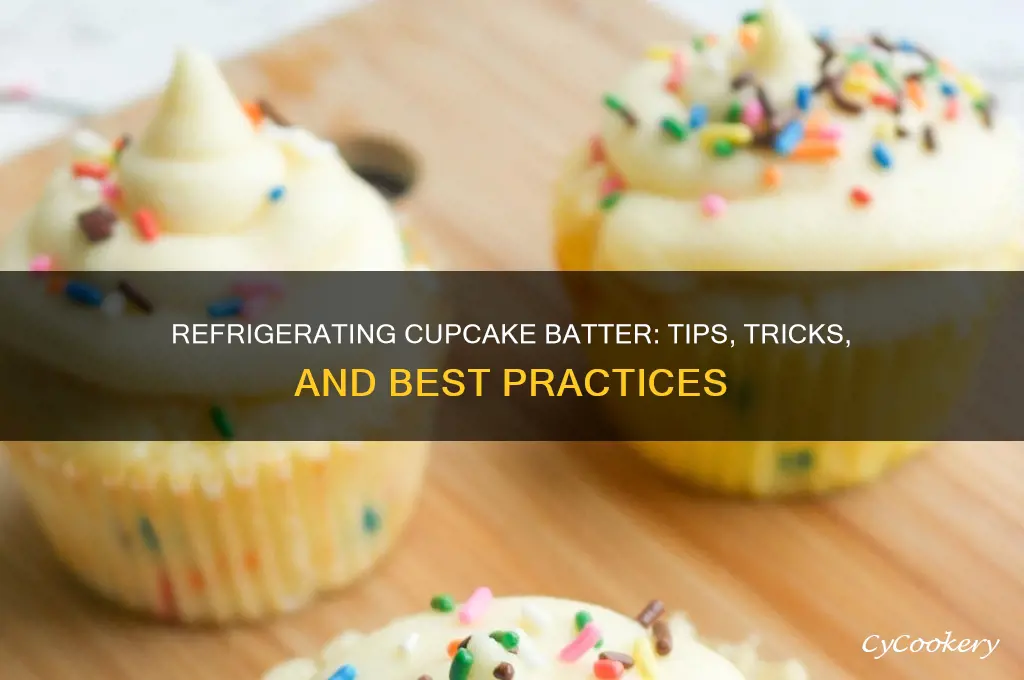 can u refrigerate cupcake batter