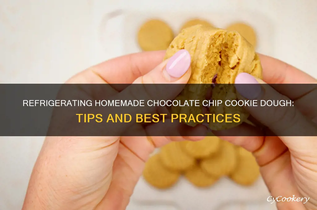 can u refrigerate homemade chocolate chip cookie dough