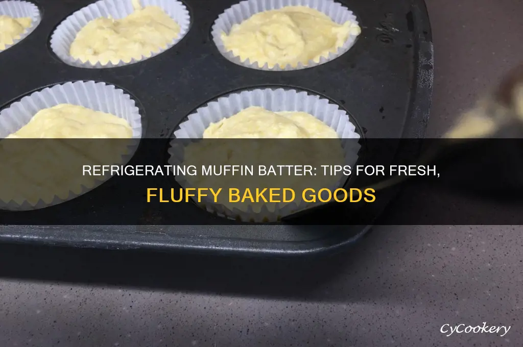 can u refrigerate muffin batter