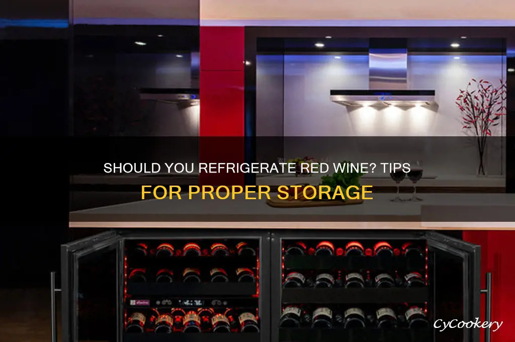 can u refrigerate red wine