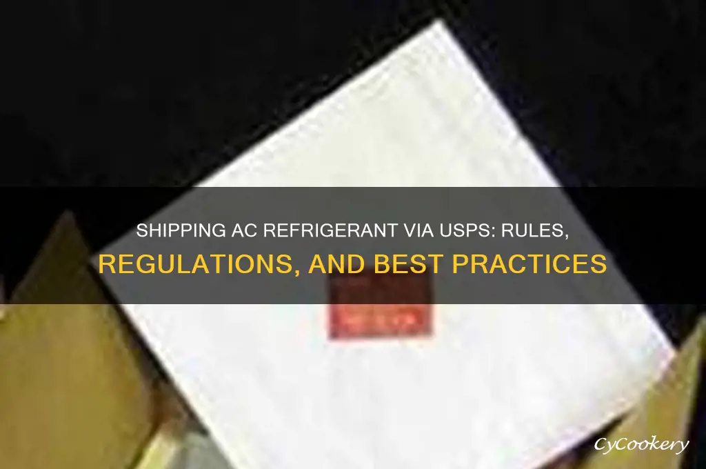 can u ship ac refrigerant usps