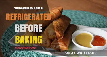 Refrigerating Uncooked Egg Rolls: Pre-Baking Storage Tips and Safety