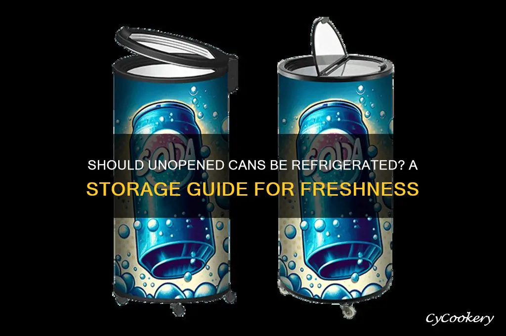 can unopened cans be refrigerated