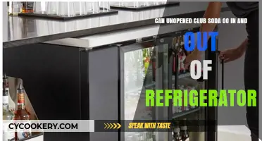 Can Unopened Club Soda Handle Fridge Temperature Fluctuations?