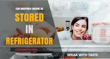 Can Unopened Ensure Be Stored in the Refrigerator?