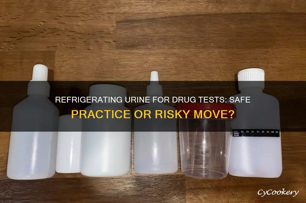 can urine be refrigerated before a drug screen