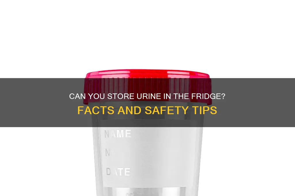 can urine be stored in the refrigerator