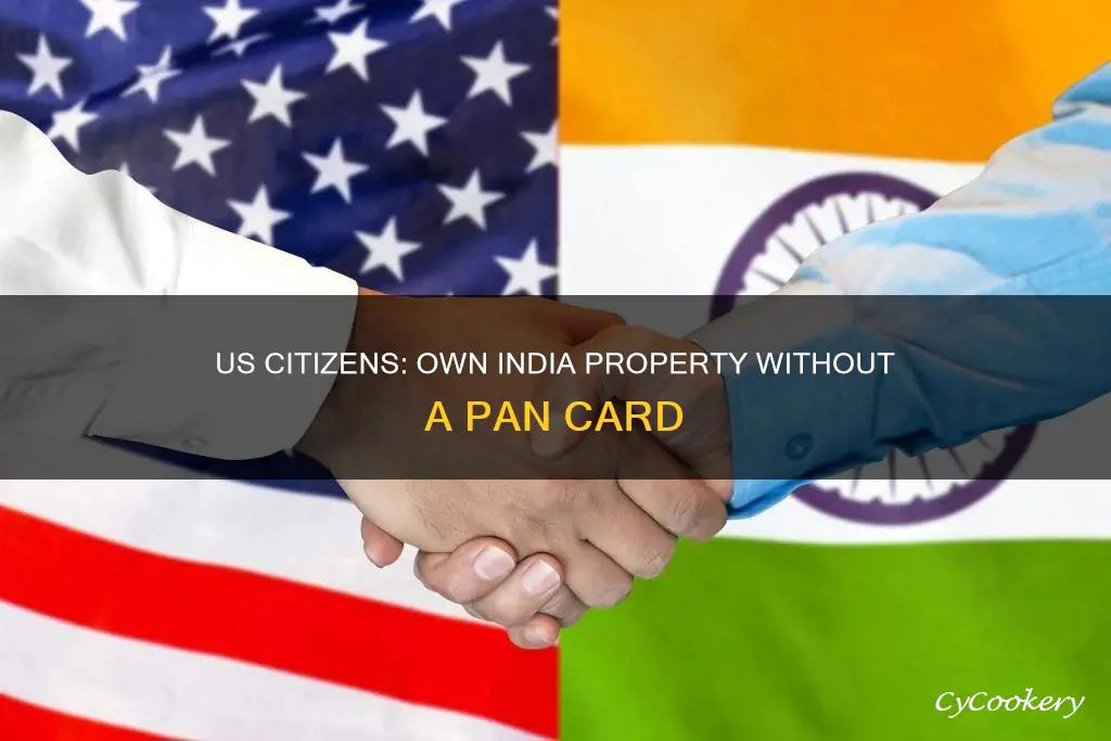 can us citizen property in india without pan card