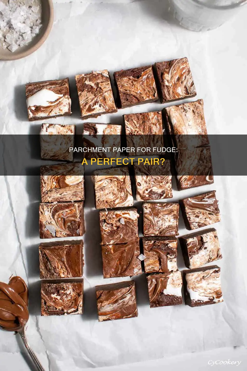 can use parchment in pan for fudge
