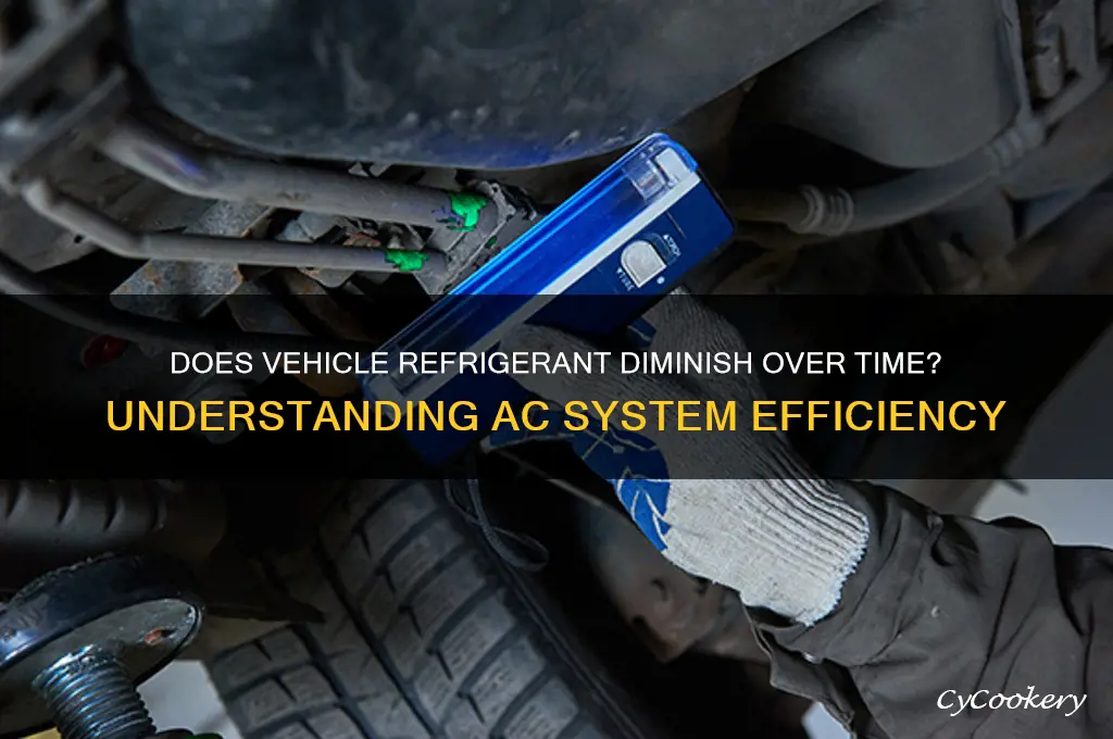 can vehilce refrigerant be lost over time