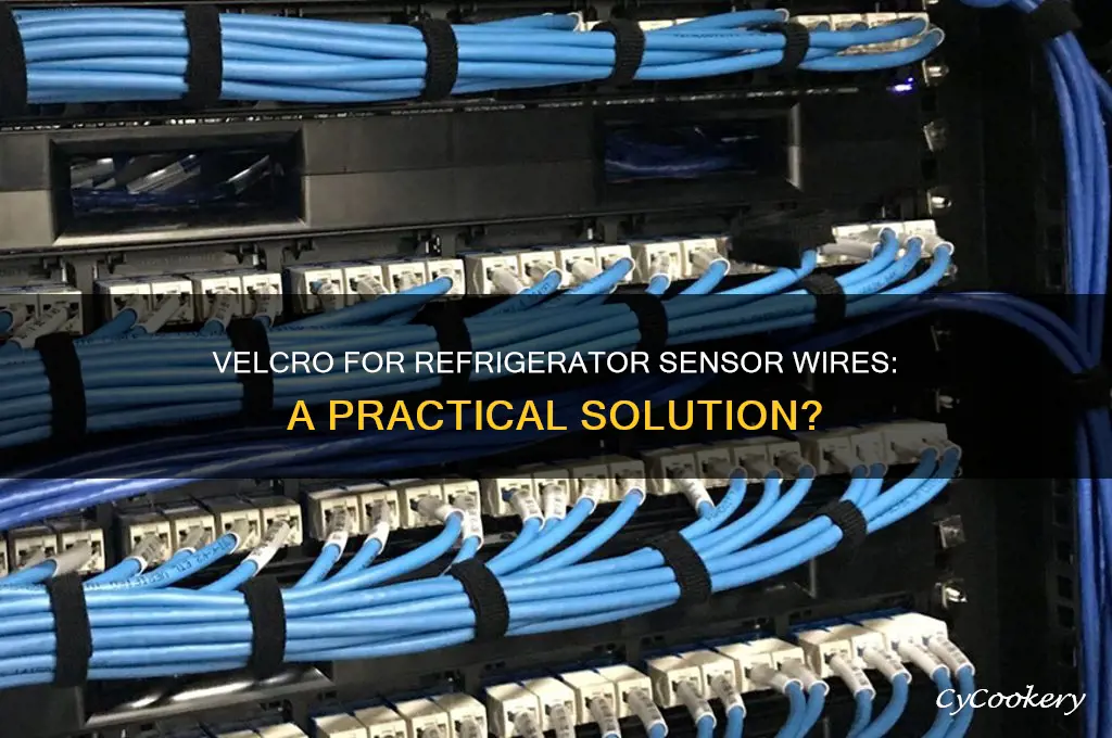 can velcro work for wires for refrigerator sensors