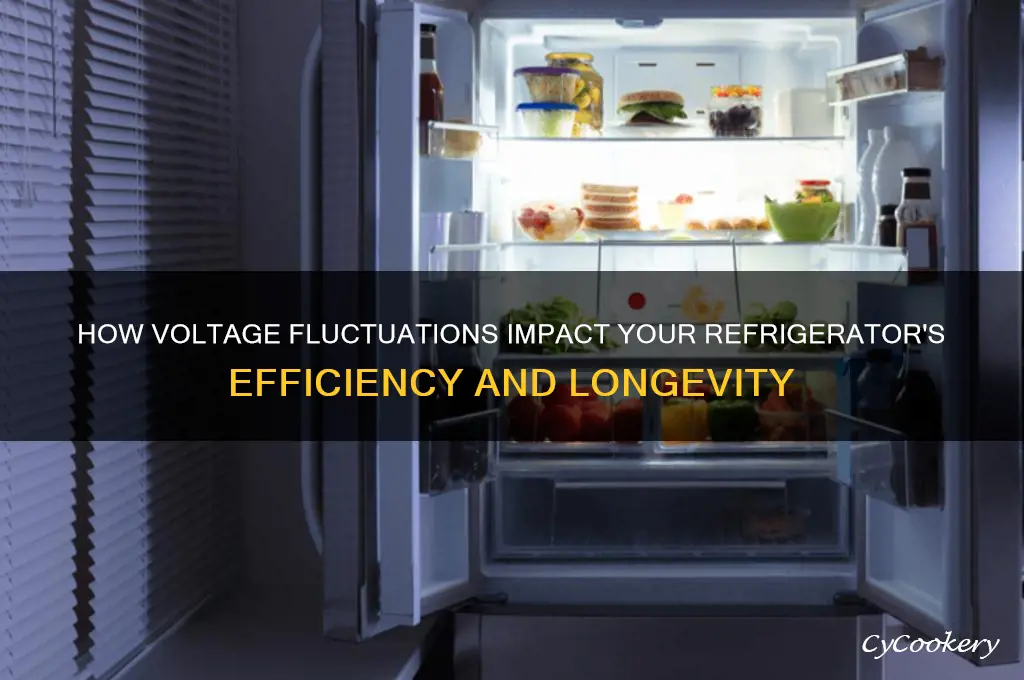 can voltage affect the performance of a refrigerator