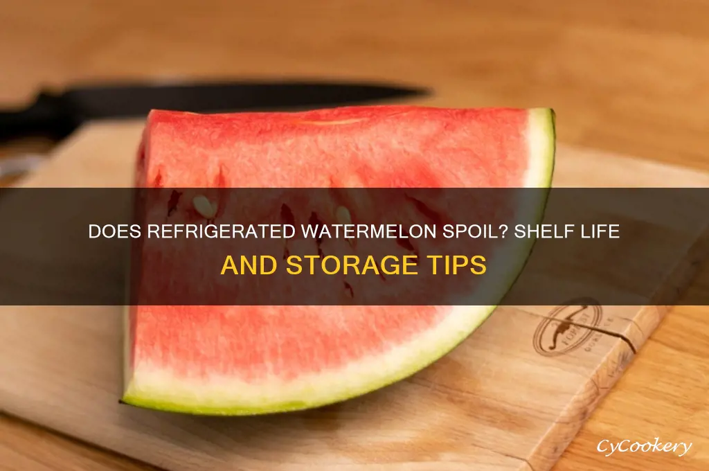 can watermelon go bad in the refrigerator