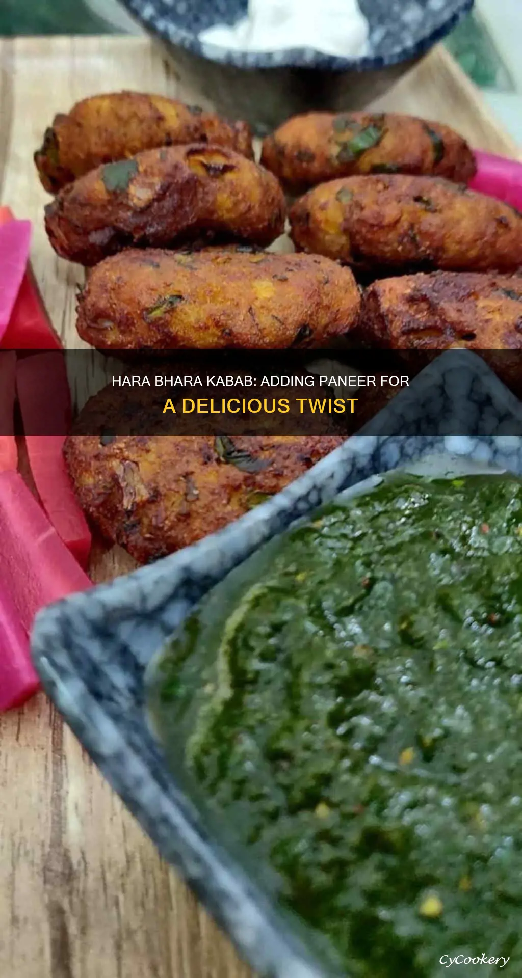 can we add paneer to hara bhara kabab