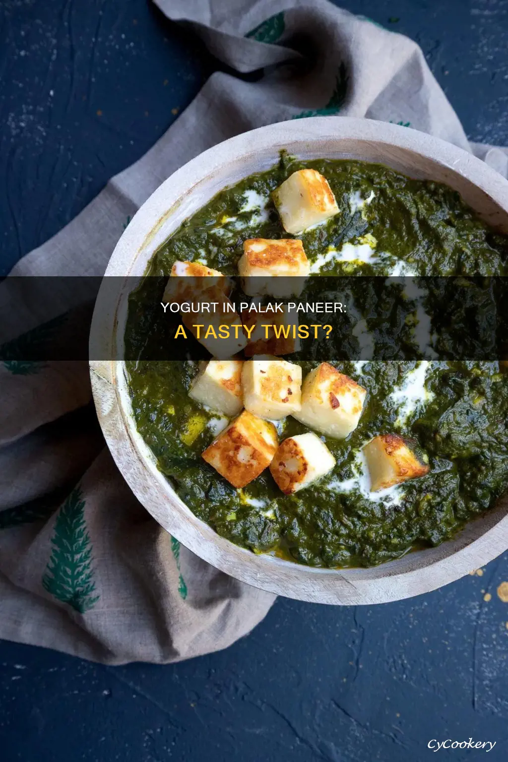 can we add yogurt to palak paneer