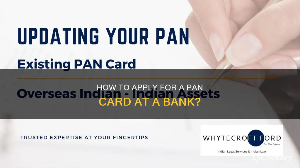 can we apply pan card in bank