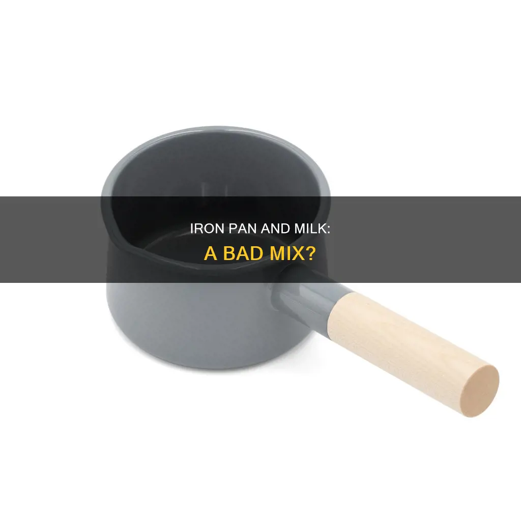 can we boil milk in iron pan