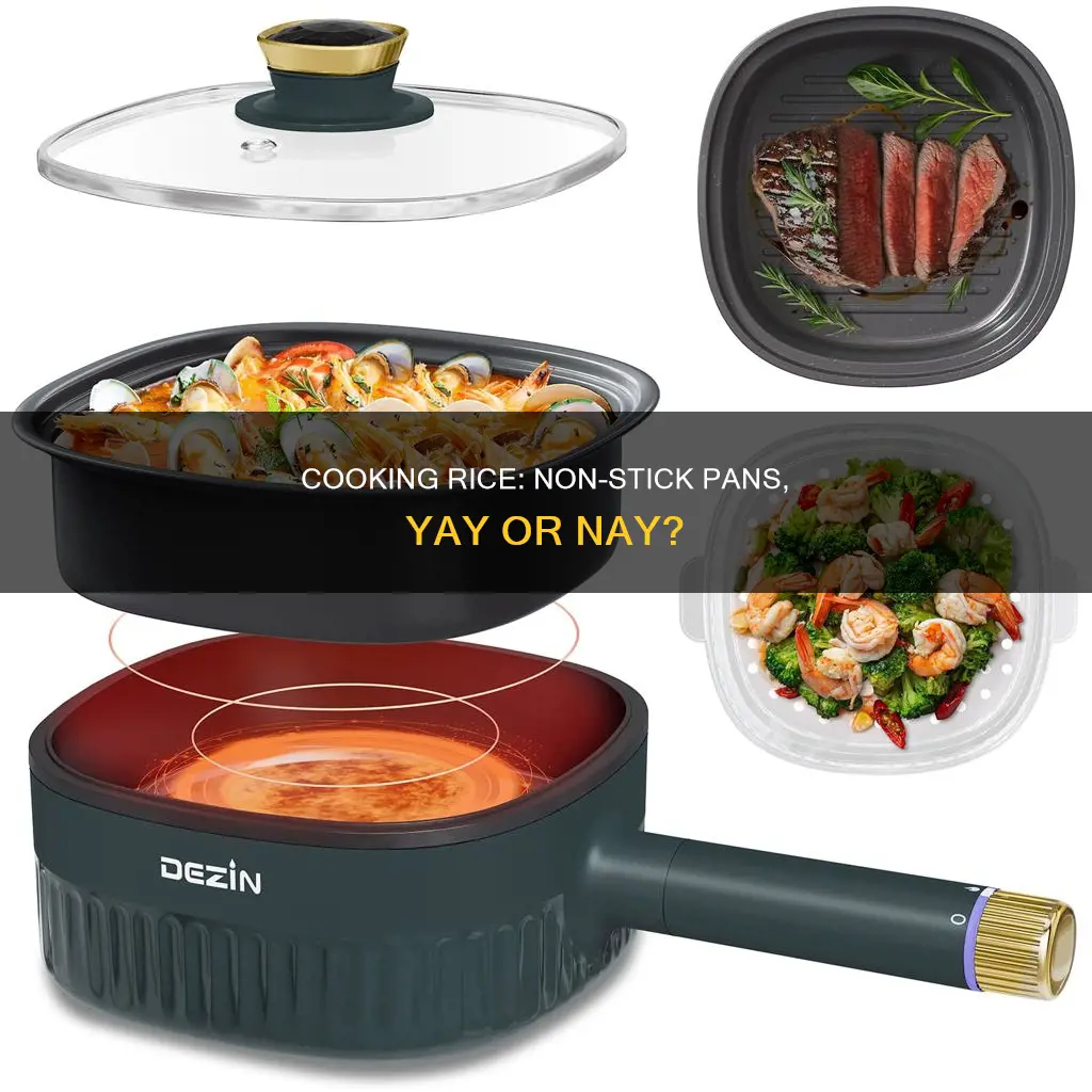 can we cook rice in non stick pan