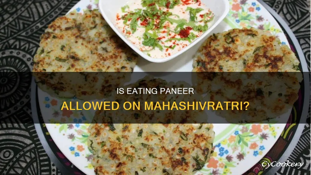 can we eat paneer on mahashivratri