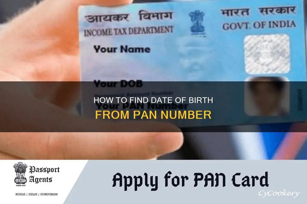 can we find date of birth from pan number