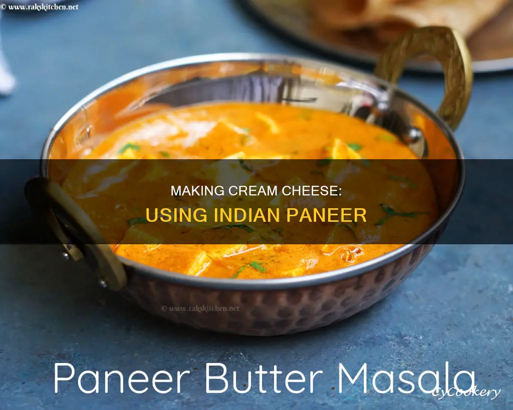 can we make cream cheese from paneer