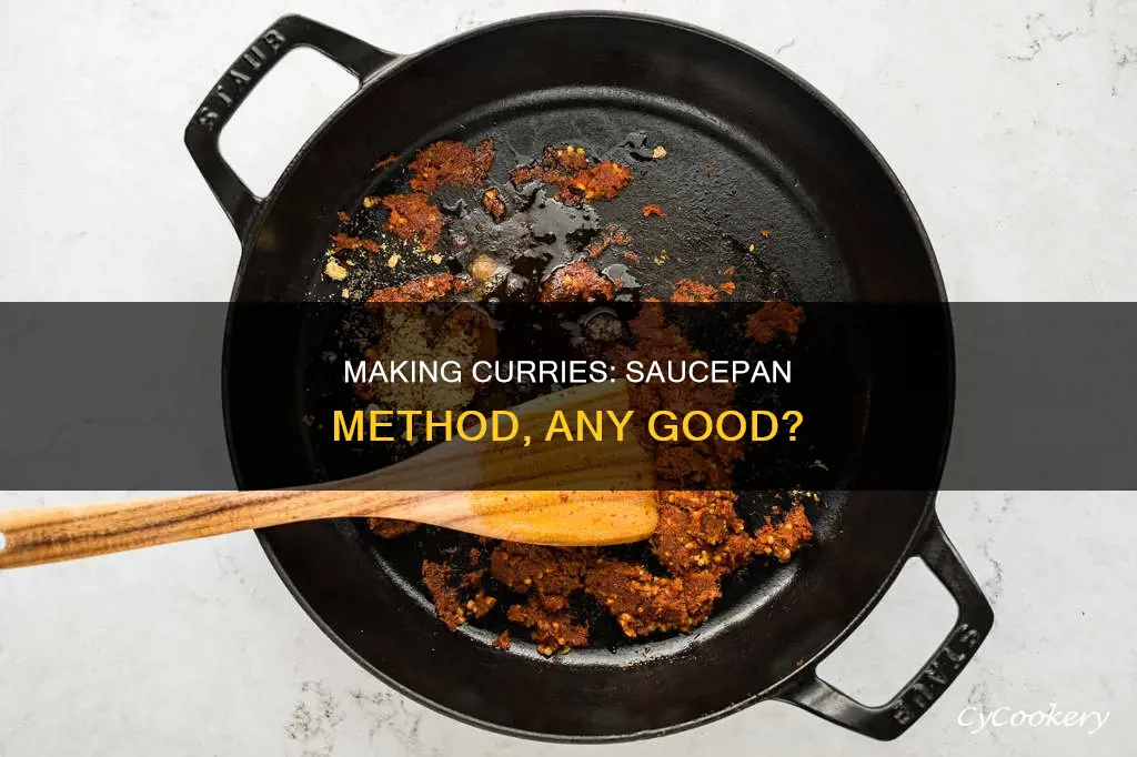 can we make curries in a sauce pan