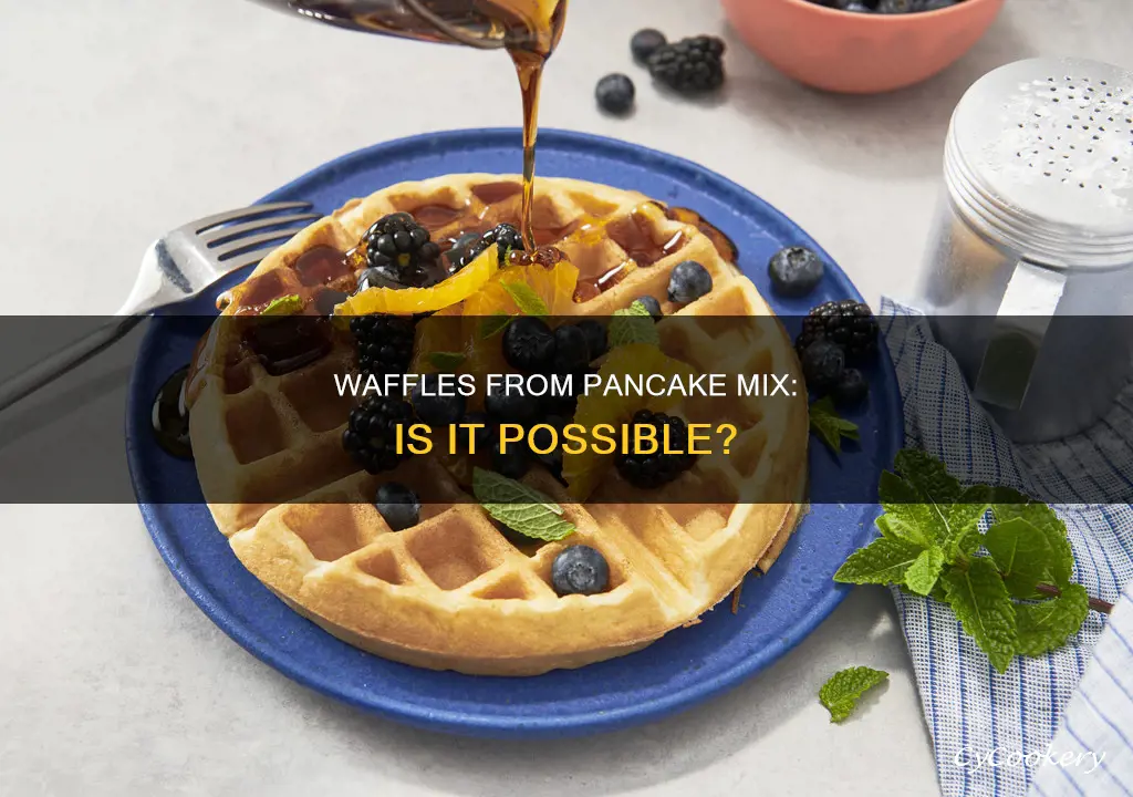 can we make waffle from pan cake mix