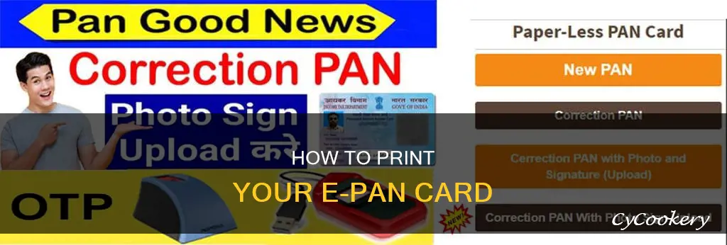 can we print e pan card