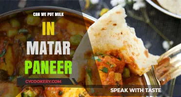 Milk in Matar Paneer: Enhancing the Dish's Creaminess